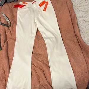 Maze collection size small stretchy cream stretch pants